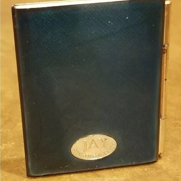 RARE JAY STRONGWATER BUBBLES COASTAL GROTTO FOLDING CRYSTAL ENAMEL DOUBLE FRAME - Picture 2 of 8